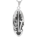 Navajo Southwest Sterling Silver Pendant 49177