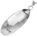 Authentic Navajo Made Sterling Silver Pendant Artist Calvin Peterson Signed 49177