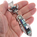 Sterling Silver Antelope Kachina Pendant Navajo Made 49184
