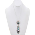 Large Kachina Pendant Turquoise Lapis Inlay 49184
