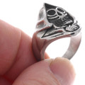 Stainless Steel Grim Reaper Biker Ring 50073