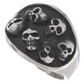 Buried Skulls Biker Ring 50077