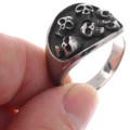 Silver Skulls Ring Mens Womens 50077
