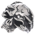 Stainless Steel Demon Skull Ring 50078