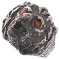 Sterling Red Eyed Lion Head Ring 50087
