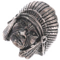 Sterling Silver Indian Chief Ring 50092