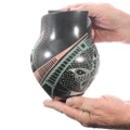 Three Color Butterfly Design Mata Ortiz Pottery 49235
