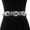 Real Turquoise Navajo Concho Belt 49237