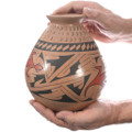 Hand Poked Lizard Motif Mata Ortiz Pottery by Mary Chavira 0046
