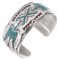 Vintage Navajo Waterbird Sterling Silver Bracelet by Gilo and Grace Nakai 0703