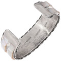 Authentic Zuni Inlay Cuff Bracelet Artist Martin and Esther Panteah Signed 49246