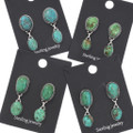 Natural Turquoise Drop Earrings Sterling Silver Post 0759