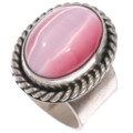 Vintage Sterling Silver Pink Tiger's Eye Ring 50145