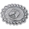 Sterling Silver Horse Belt Buckle 49265