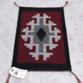 Traditional Vintage Hand Woven Ganado Red Navajo Rug 1.3ft x 1ft 0215