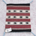 Hand Woven Vintage Traditional Wool  Navajo Crystal Rug 1.4ft x 1ft 0232