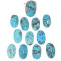 Spiderweb Turquoise Sterling Silver Ring 49276