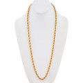 Gold Plated Braided Chain Necklace 50155