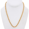 Delicate Gold Plated Braided Chain Necklace 50156