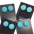 Large Blue Turquoise Earrings Post Stud 49277