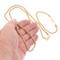 Long Sterling Silver Rope Necklace and Bracelet Set 7511