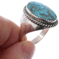 High Grade Turquoise Ring Sterling Silver 49300