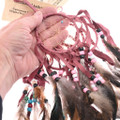 Genuine Navajo Leather Dreamcatcher 3 inch 49306