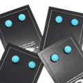 Real Turquoise Stud Earrings Navajo Made 49312
