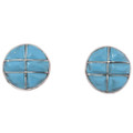 Native American Turquoise Inlay Earrings 49319
