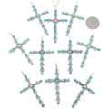 Southwest Turquoise Cross Pendant Chain Included 49321