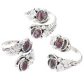 Purple Spiny Oyster Shell Open Band Ring 49332