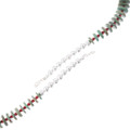 Authentic Navajo Made Turquoise Necklace Coral Spacers Sterling Ends 49359
