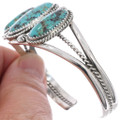 Sterling Silver 3 Stone Turquoise Bracelet 49360