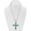 Turquoise Cross Pendant Necklace Chain Included 49365