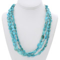 Vintage Hand Beaded Turquoise Necklace 49366