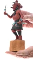 Authentic Hopi Made Kachina Traditional Mudhead 49383