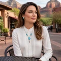 Native American Bear Claw Turquoise Necklace 49397