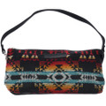 Black Pendleton Clutch Wool Handbag 0526