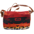 Red Wool Pendleton Mini Barrel Handbag 0941