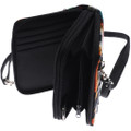 Black Wool Pendleton Multi Pocket Wallet Purse 0496