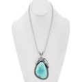 174 carat Turquoise Statement Size Pendant Sterling Silver 49415