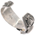 Sterling Silver Watch Cuff Bracelet Navajo Artist Fred James Signed 49423