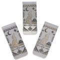 Coyote Night Sky Desert Scene Money Clip 49425
