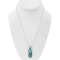 Navajo Turquoise Sterling Silver Pendant Chain Included 49435