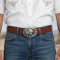 Navajo Made Sterling Silver bear Claw belt Buckle Made in USA 49455