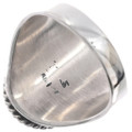 Sterling Silver Turquoise Ring Mens 49467
