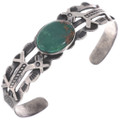 Vintage Fred Harvey Sterling Silver Turquoise Cuff Bracelet 49477