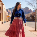 Vintage Native American Concho Belt 49484