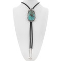 Number 8 Turquoise Sterling Silver Bolo Tie 49491
