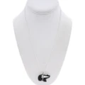Hand Carved Zuni Bear Fetish Wire Wrap Pendant Chain Included 50180